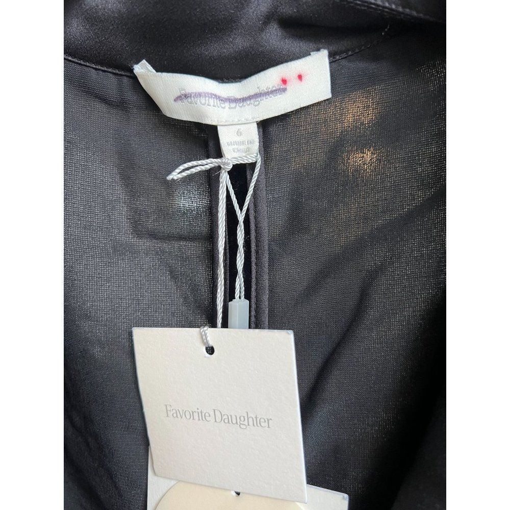 Favorite Daughter The Dynasty Long Sleeve Velvet Shirtdress - Picture 7 of 11